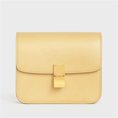 Women's Teen Classic Bag in Textile and Natural Calfskin